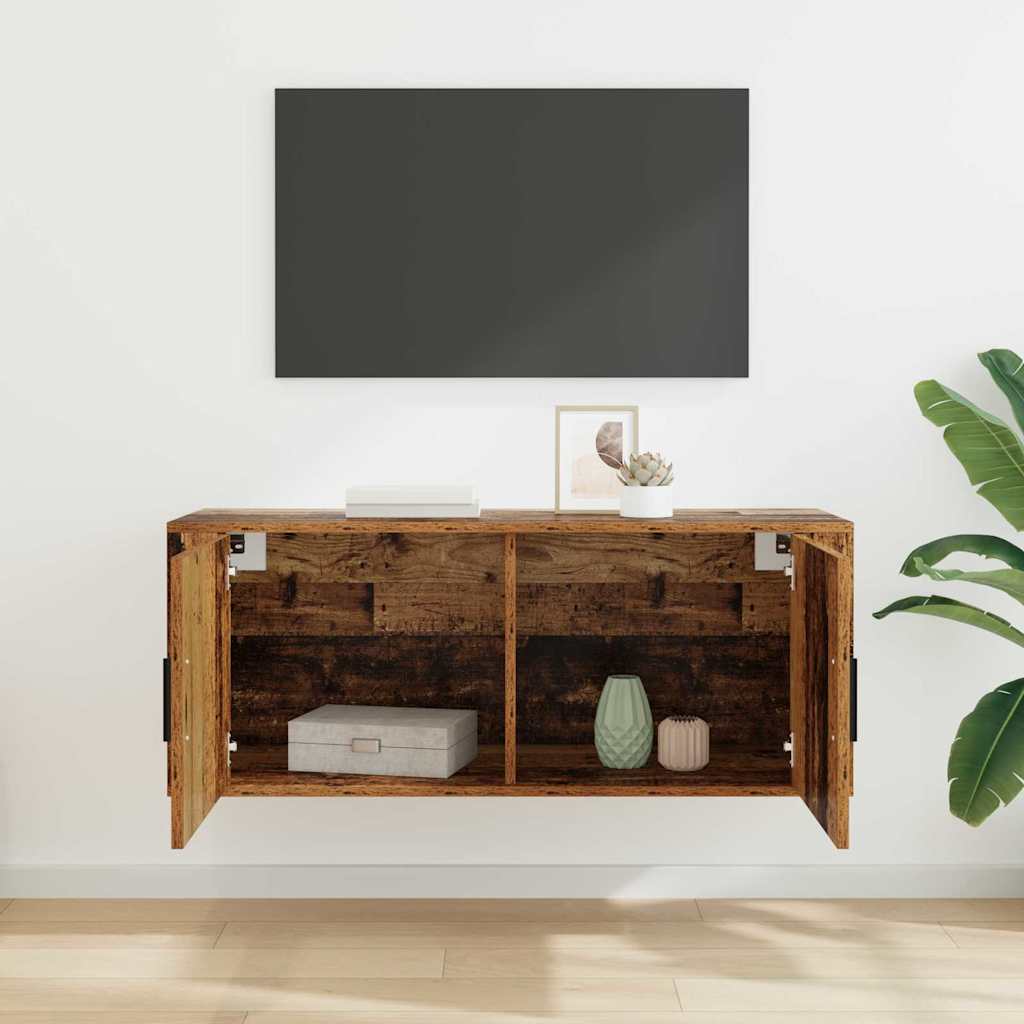 Nástěnný Tv Kabinet 100 X 34,5 X 40 Cm Staré Dřevo
