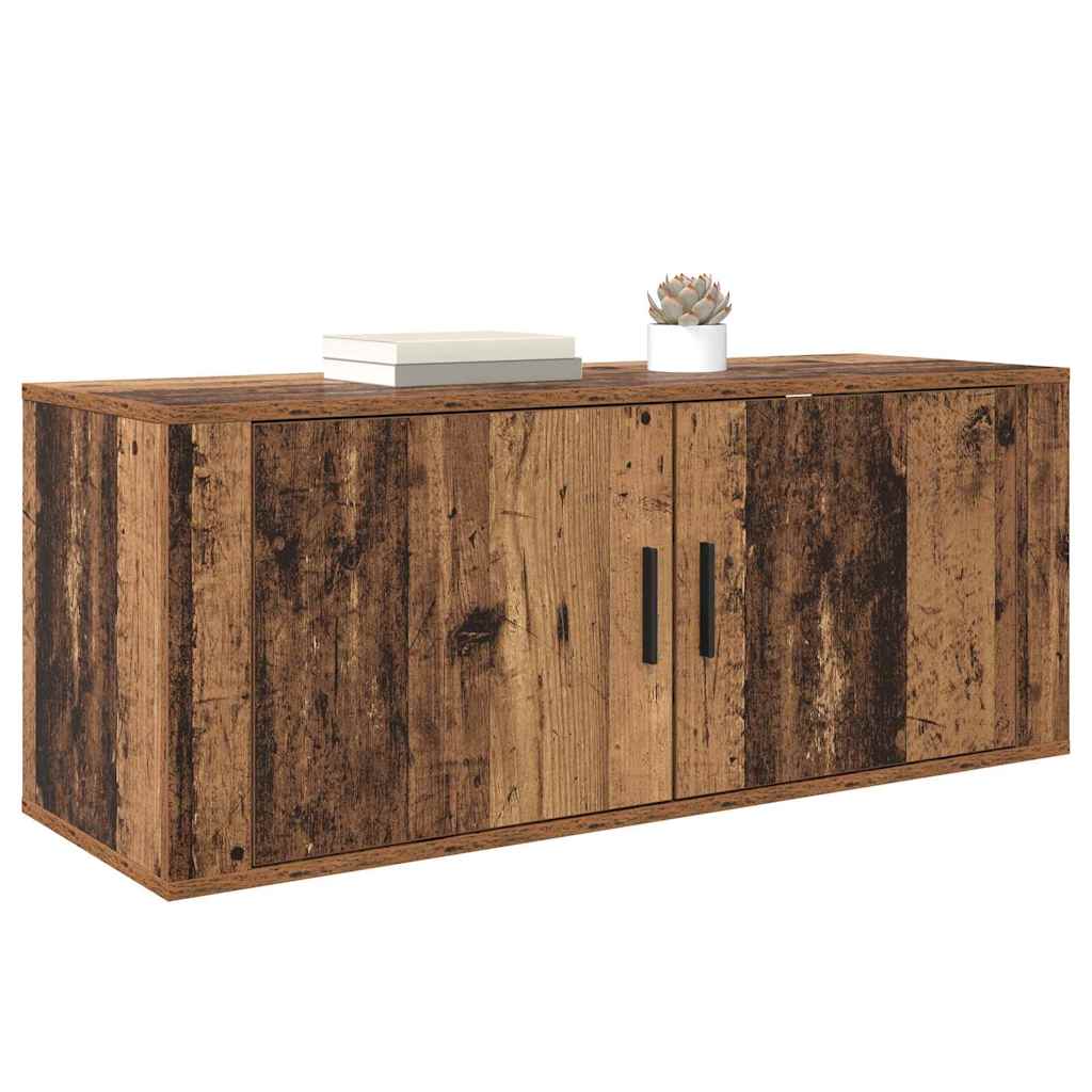 Nástěnný Tv Kabinet 100 X 34,5 X 40 Cm Staré Dřevo