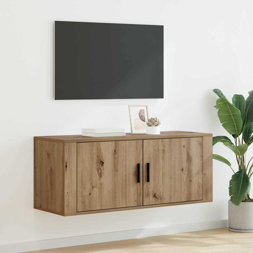 Nástěnný Tv Kabinet 100 X 34,5 X 40 Cm Artisanový Dub