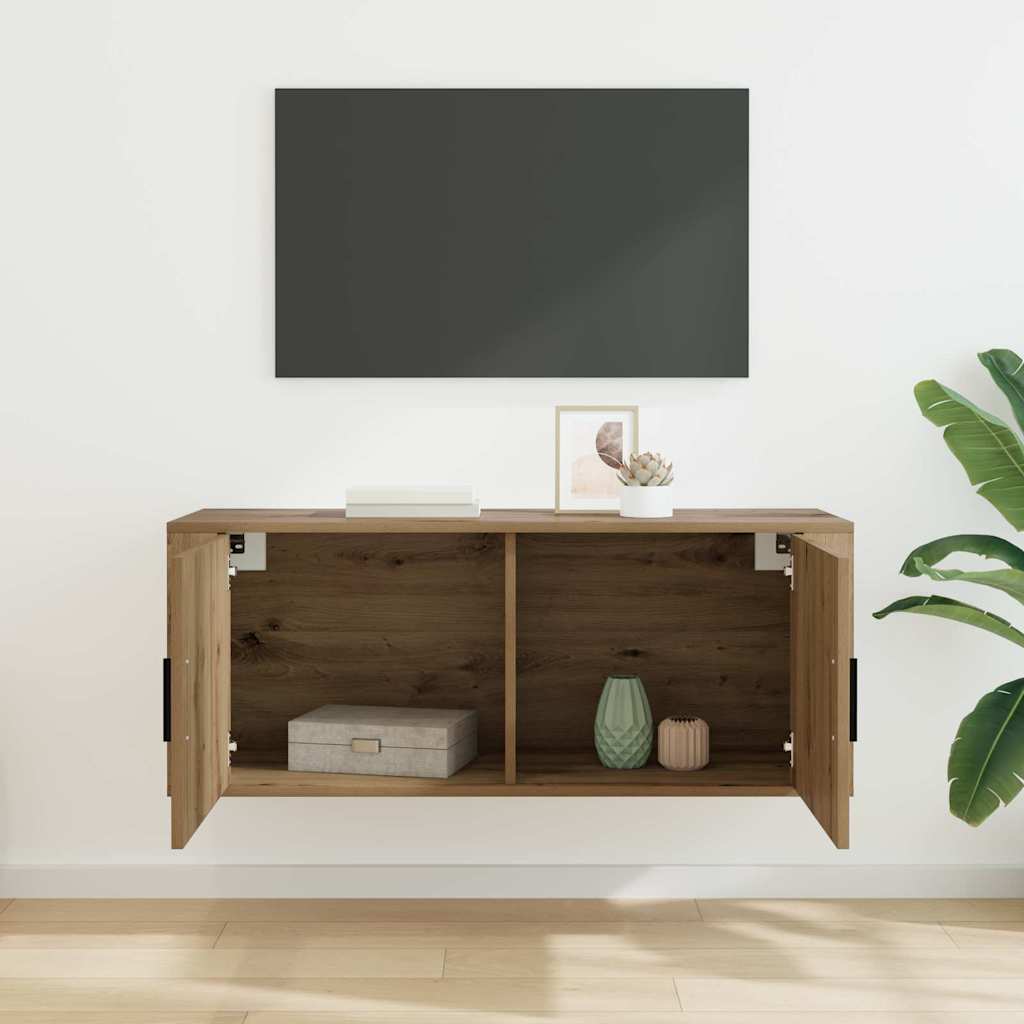 Nástěnný Tv Kabinet 100 X 34,5 X 40 Cm Artisanový Dub