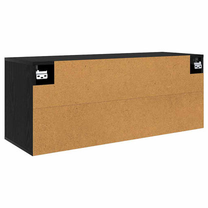 Nástěnný Tv Kabinet 100 X 34,5 X 40 Cm Černý Dub