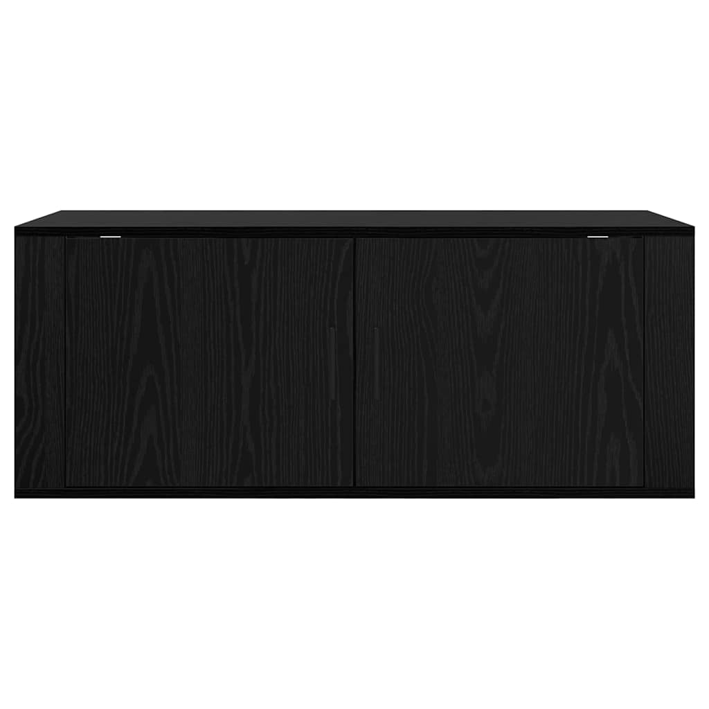 Nástěnný Tv Kabinet 100 X 34,5 X 40 Cm Černý Dub