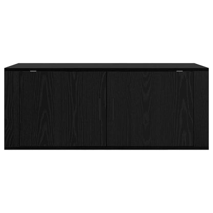 Nástěnný Tv Kabinet 100 X 34,5 X 40 Cm Černý Dub