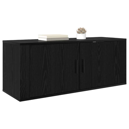 Nástěnný Tv Kabinet 100 X 34,5 X 40 Cm Černý Dub