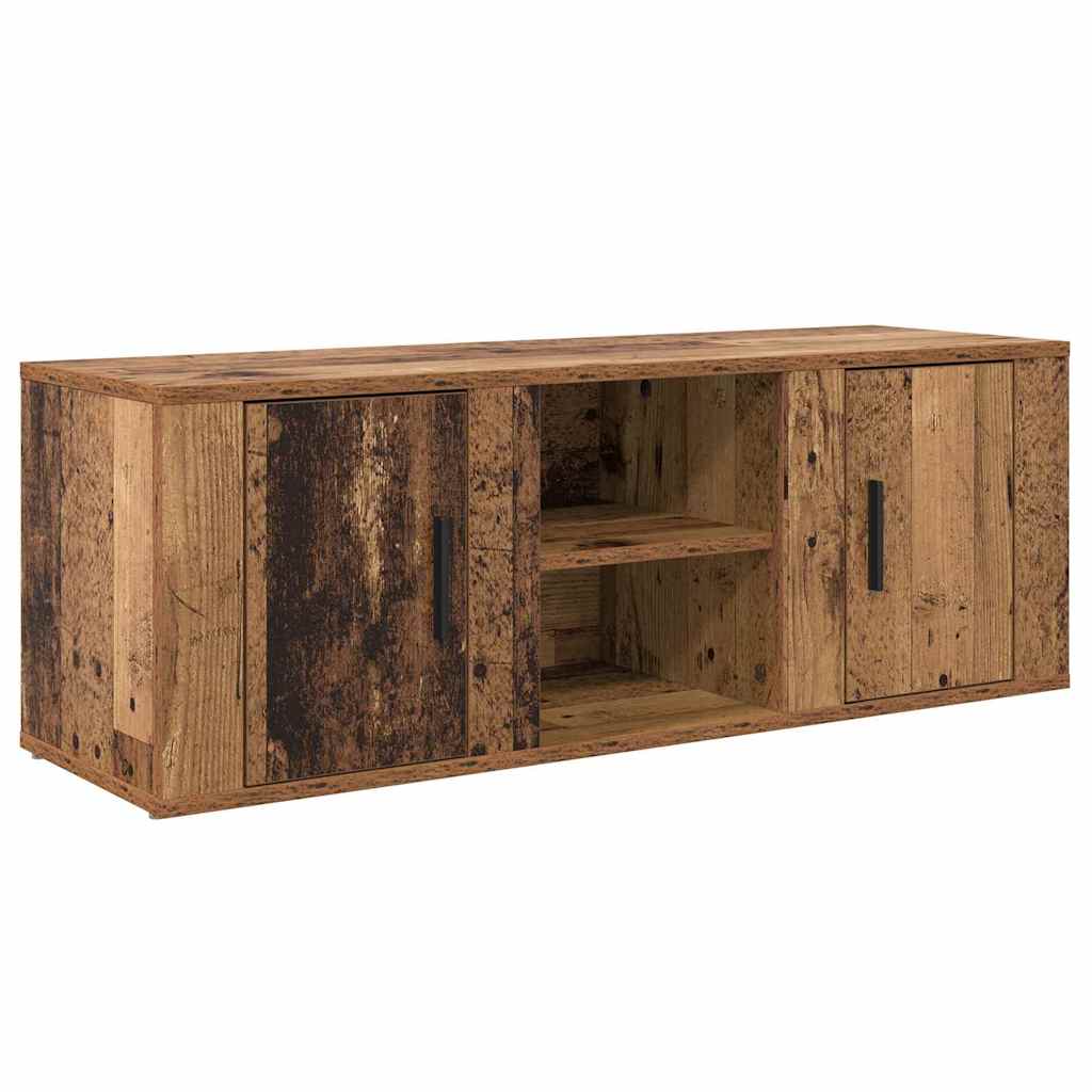 Televizní Skříň 100 X 31,5 X 35 Cm Staré Dřevo Kompozitní Dřevo