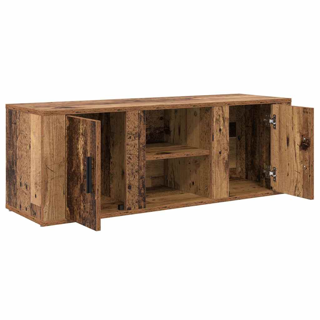 Televizní Skříň 100 X 31,5 X 35 Cm Staré Dřevo Kompozitní Dřevo