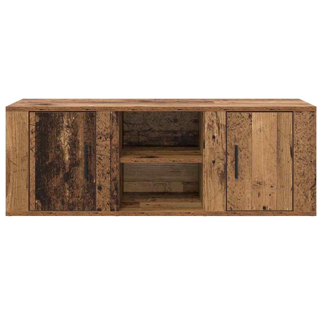 Televizní Skříň 100 X 31,5 X 35 Cm Staré Dřevo Kompozitní Dřevo