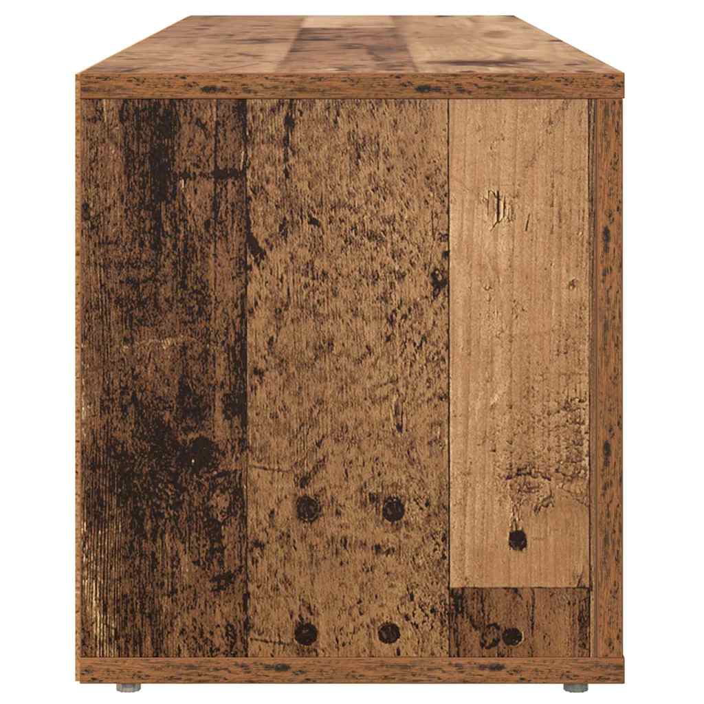 Televizní Skříň 100 X 31,5 X 35 Cm Staré Dřevo Kompozitní Dřevo
