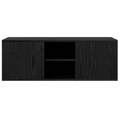Televizní Skříň 100 X 31,5 X 35 Cm Černý Dub Kompozitní Dřevo