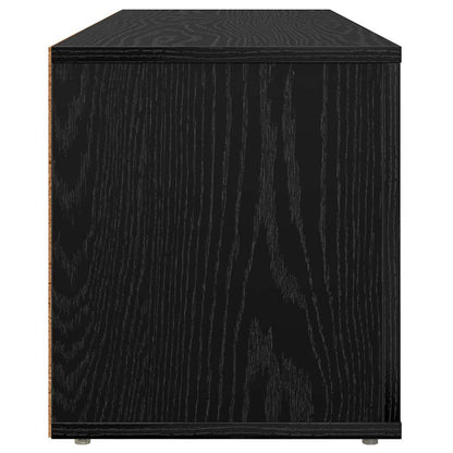 Televizní Skříň 100 X 31,5 X 35 Cm Černý Dub Kompozitní Dřevo