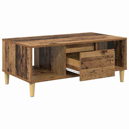 Konferenční Stolek Staré Dřevo 90 X 50 X 26.5 Cm