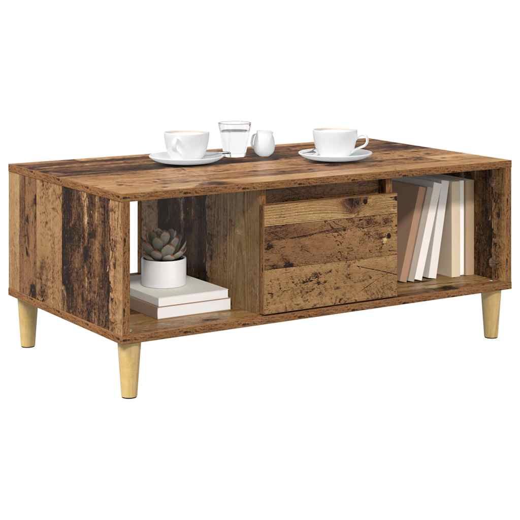 Konferenční Stolek Staré Dřevo 90 X 50 X 26.5 Cm
