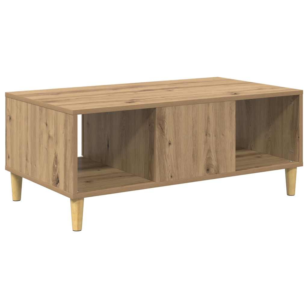 Konferenční Stolek Artisanový Dub 90 X 50 X 26.5 Cm