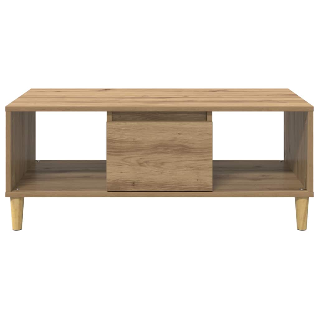 Konferenční Stolek Artisanový Dub 90 X 50 X 26.5 Cm