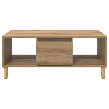 Konferenční Stolek Artisanový Dub 90 X 50 X 26.5 Cm