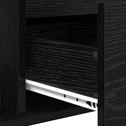 Konferenční Stolek Černý Dub 90 X 50 X 26.5 Cm Kompozitní Dřevo
