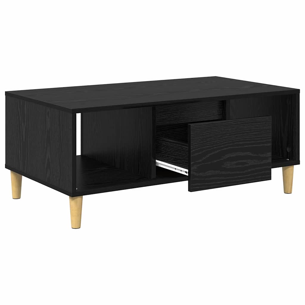Konferenční Stolek Černý Dub 90 X 50 X 26.5 Cm Kompozitní Dřevo