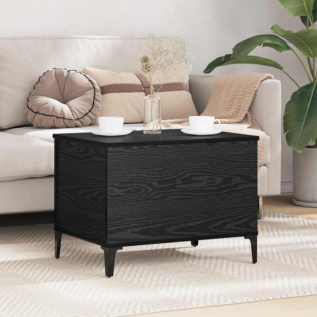 Konferenční Stolek Černý Dub 60 X 44,5 X 45 Cm Kompozitní Dřevo