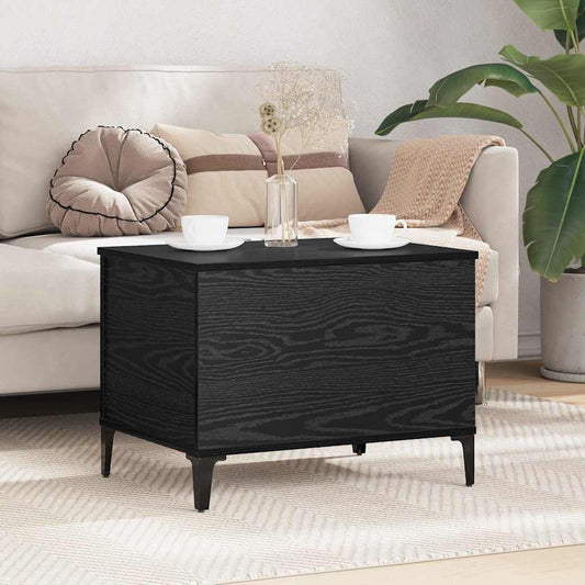 Konferenční Stolek Černý Dub 60 X 44,5 X 45 Cm Kompozitní Dřevo