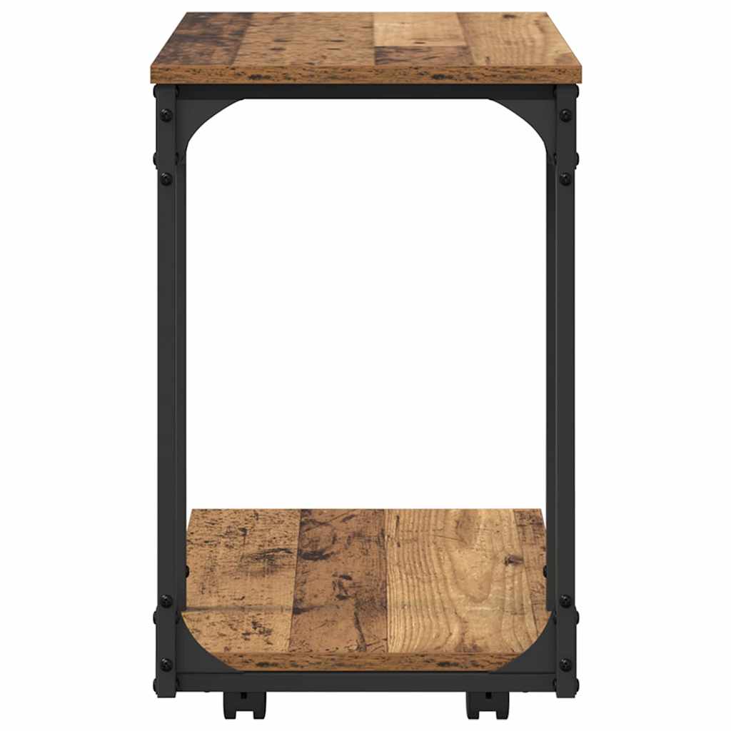 Boční Stůl Staré Dřevo 50 X 35 X 55.5 Cm Kompozitní Dřevo