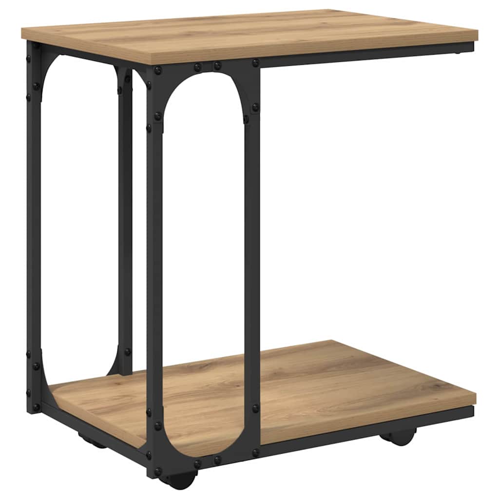Boční Stůl Artisanový Dub 50 X 35 X 55.5 Cm Kompozitní Dřevo