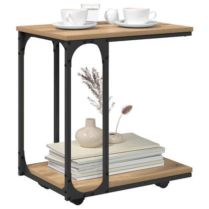 Boční Stůl Artisanový Dub 50 X 35 X 55.5 Cm Kompozitní Dřevo
