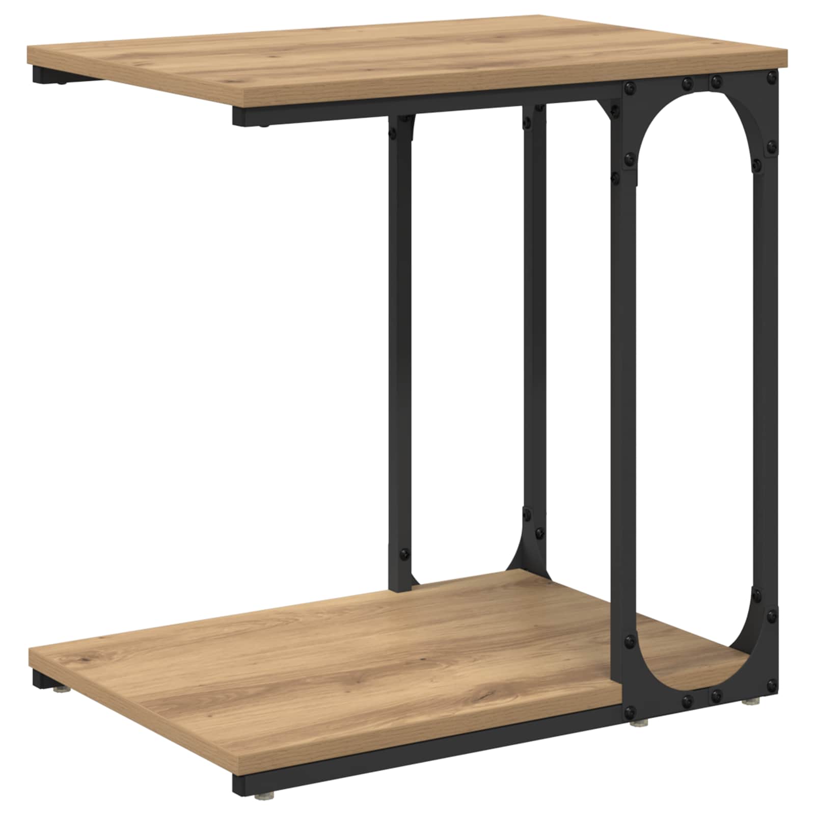 Boční Stůl Artisanový Dub 50 X 35 X 52 Cm Kompozitní Dřevo
