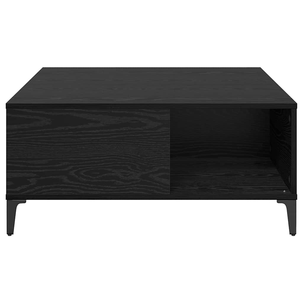 Konferenční Stolek Černý Dub 80 X 80 X 36,5 Cm Kompozitní Dřevo