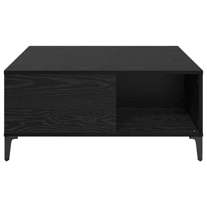 Konferenční Stolek Černý Dub 80 X 80 X 36,5 Cm Kompozitní Dřevo
