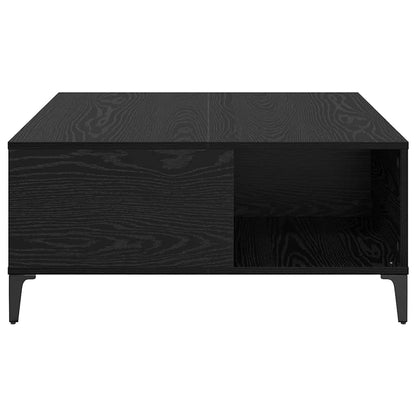 Konferenční Stolek Černý Dub 80 X 80 X 36,5 Cm Kompozitní Dřevo