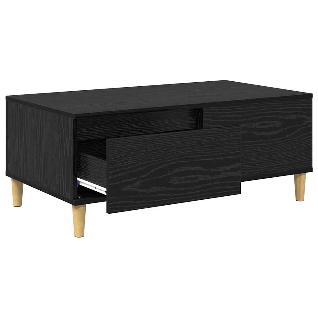 Konferenční Stolek Černý Dub 90 X 50 X 35 Cm Kompozitní Dřevo