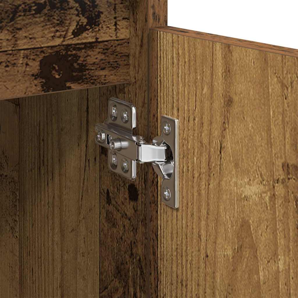 Servírovací Skříň Staré Dřevo 60 X 35 X 70 Cm Kompozitní Dřevo