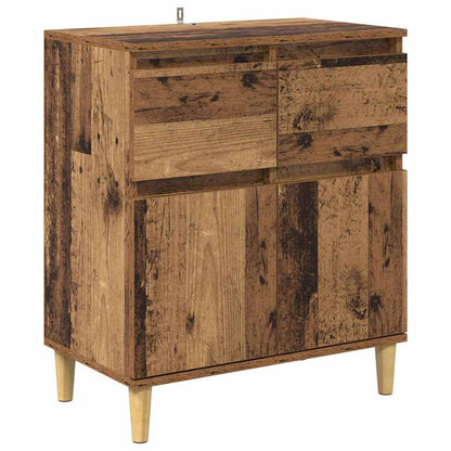 Servírovací Skříň Staré Dřevo 60 X 35 X 70 Cm Kompozitní Dřevo