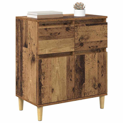 Servírovací Skříň Staré Dřevo 60 X 35 X 70 Cm Kompozitní Dřevo