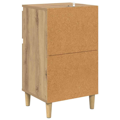 Noční Skříňka Artisanový Dub 40 X 35 X 70 Cm Kompozitní Dřevo