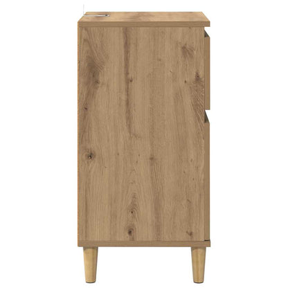 Noční Skříňka Artisanový Dub 40 X 35 X 70 Cm Kompozitní Dřevo
