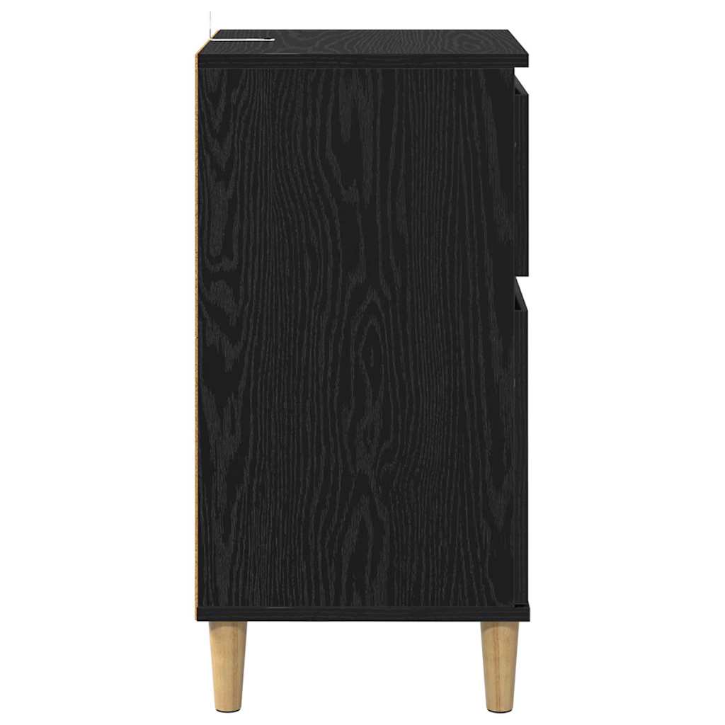 Noční Skříňka Černý Dub 40 X 35 X 70 Cm Kompozitní Dřevo