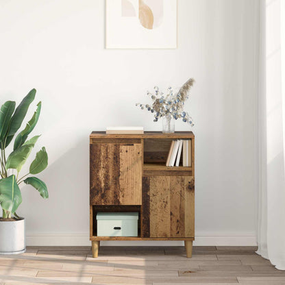 Servírovací Skříň Staré Dřevo 35 X 60 X 70 Cm Kompozitní Dřevo