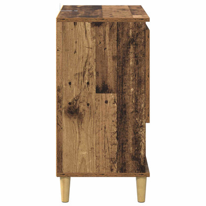 Servírovací Skříň Staré Dřevo 35 X 60 X 70 Cm Kompozitní Dřevo