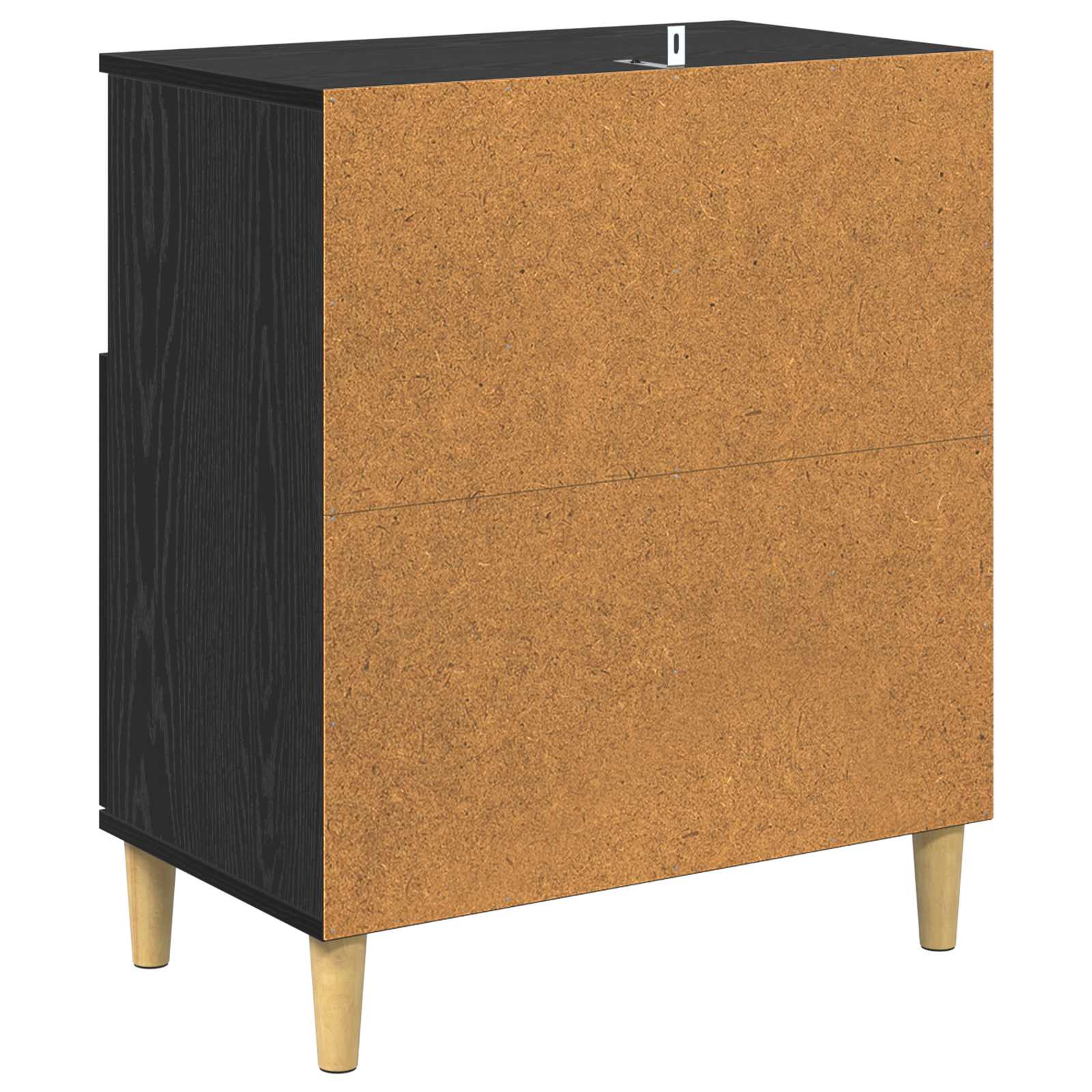 Servírovací Skříň Černý Dub 35 X 60 X 70 Cm Kompozitní Dřevo