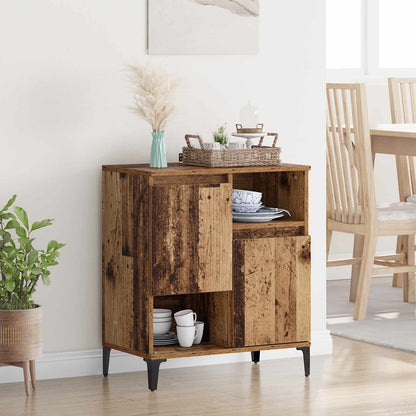 Servírovací Skříň Staré Dřevo 60 X 35 X 70 Cm Kompozitní Dřevo