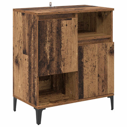 Servírovací Skříň Staré Dřevo 60 X 35 X 70 Cm Kompozitní Dřevo