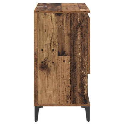 Servírovací Skříň Staré Dřevo 60 X 35 X 70 Cm Kompozitní Dřevo