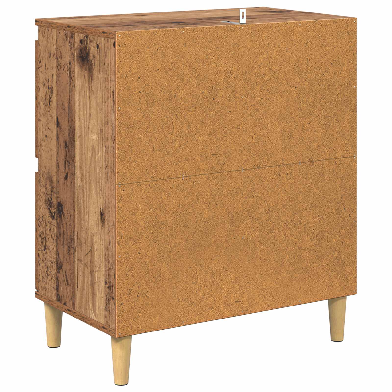 Servírovací Skříň Staré Dřevo 60 X 35 X 70 Cm Kompozitní Dřevo