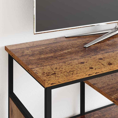 Televizní Skříň Staré Dřevo 100 X 35 X 45 Cm