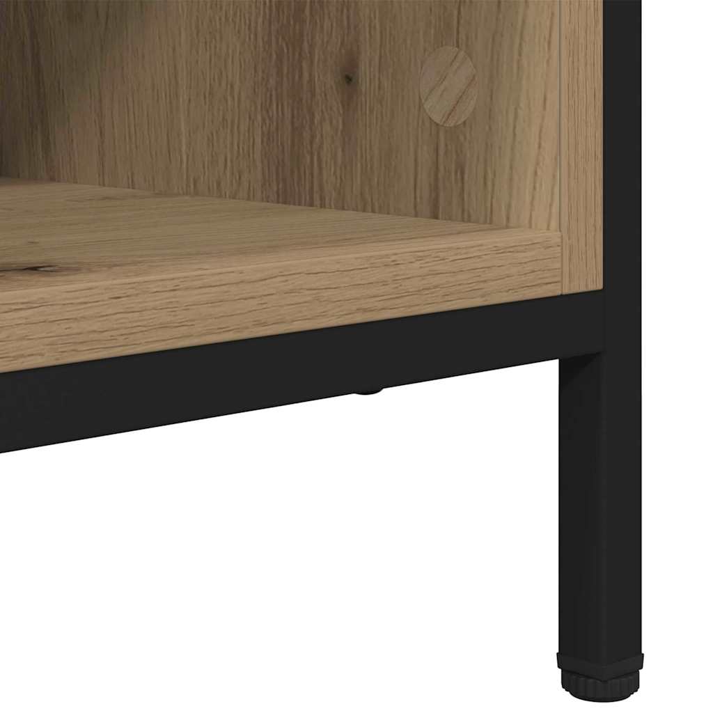 Skříň Na Obuv 131 X 35 X 50 Cm Konstrukční Dřevo A Železo