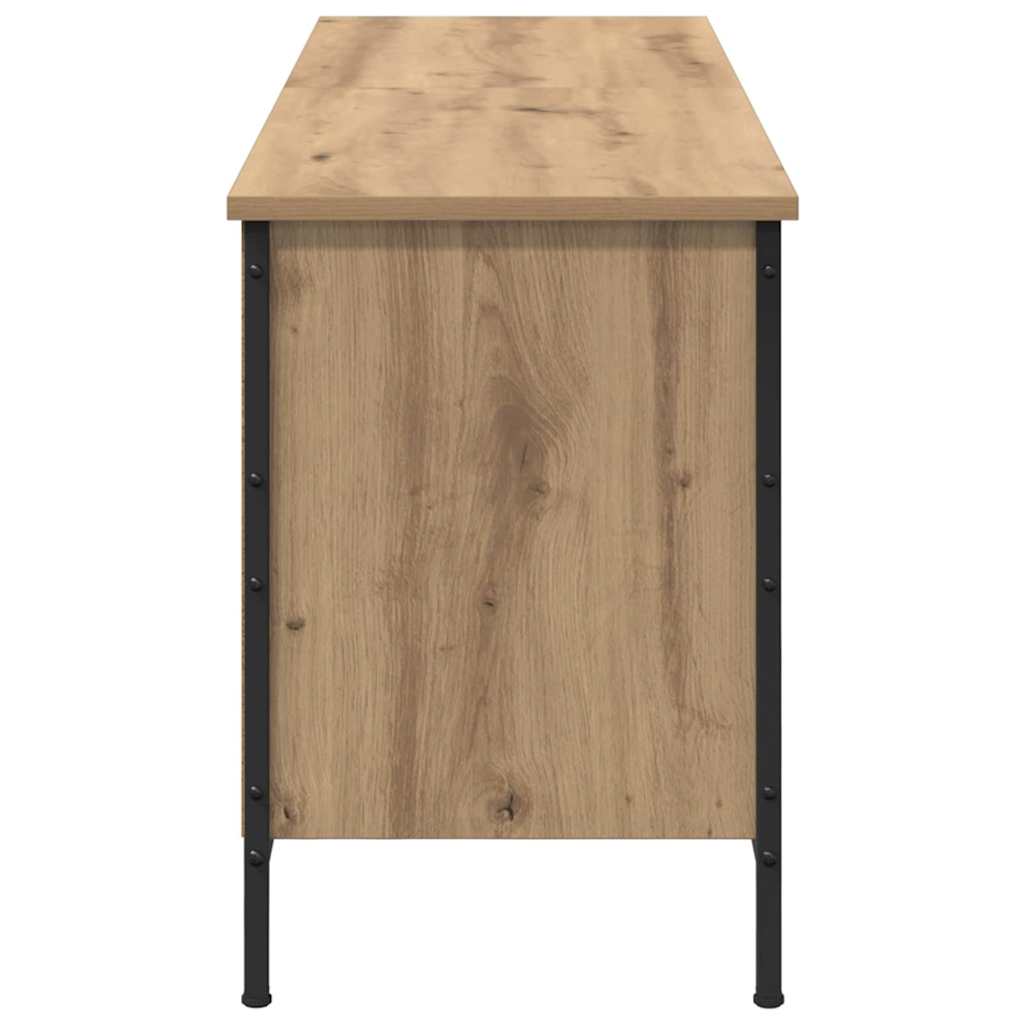 Skříň Na Obuv 131 X 35 X 50 Cm Konstrukční Dřevo A Železo