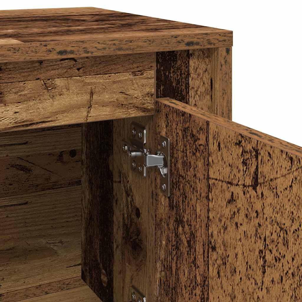 Televizní Skříň 102 X 35 X 45 Cm Staré Dřevo Kompozitní Dřevo