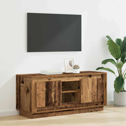 Televizní Skříň 102 X 35 X 45 Cm Staré Dřevo Kompozitní Dřevo