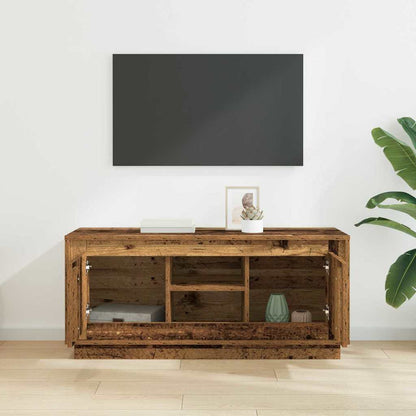 Televizní Skříň 102 X 35 X 45 Cm Staré Dřevo Kompozitní Dřevo